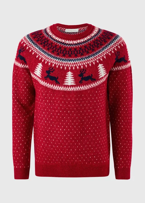 Red Reindeer Christmas Jumper - S Image 4