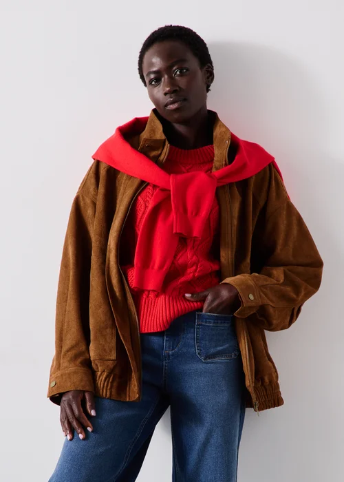 Red Cable Knit Jumper - XS Image 1