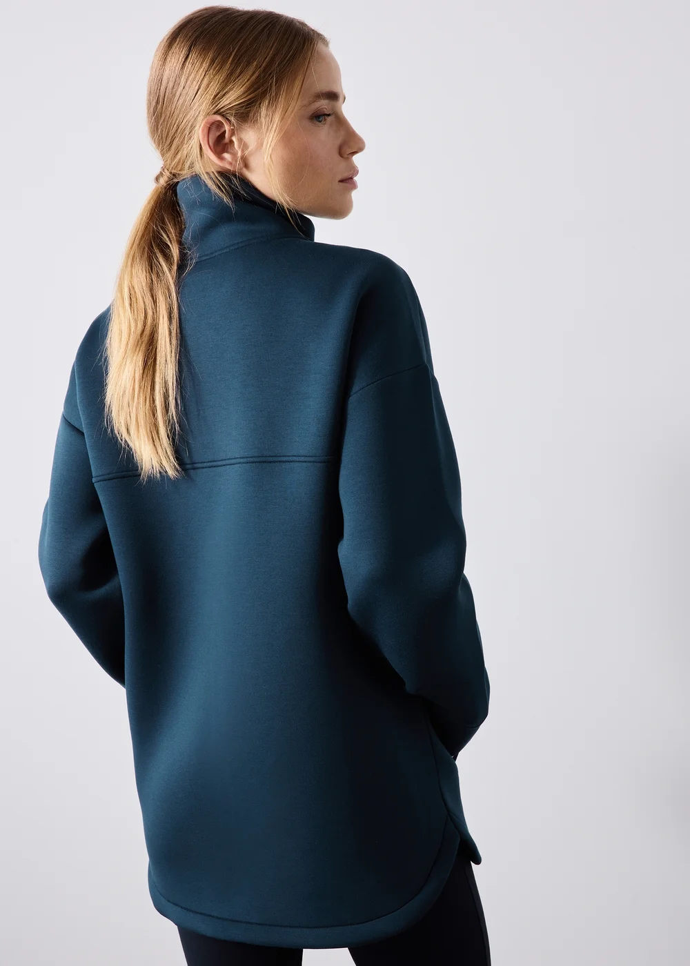 Souluxe Navy Scuba Half Zip - XS Image 2