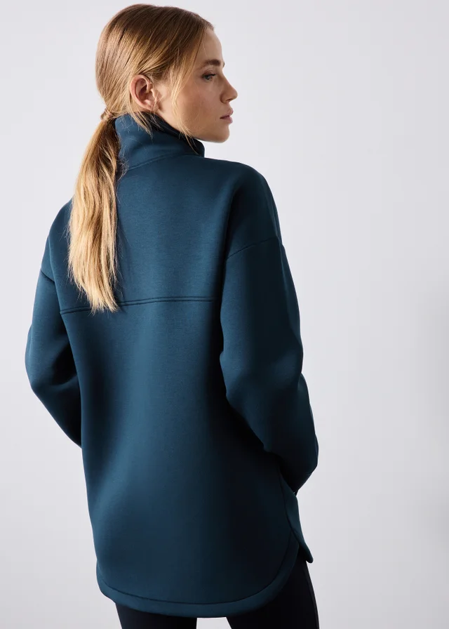 Souluxe Navy Scuba Half Zip