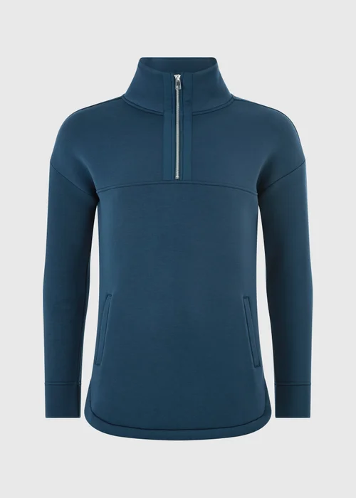 Souluxe Navy Scuba Half Zip - XS Image 5