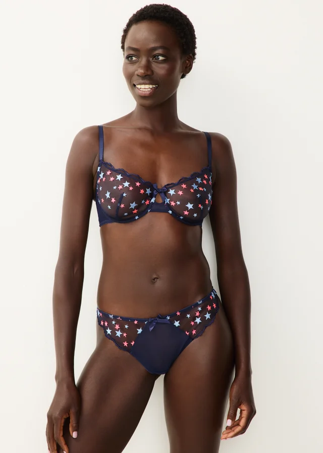 Navy Star Co Ord Bra