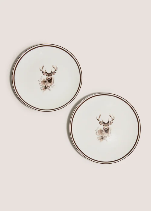 2 Pack Stag Side Plate Image 1