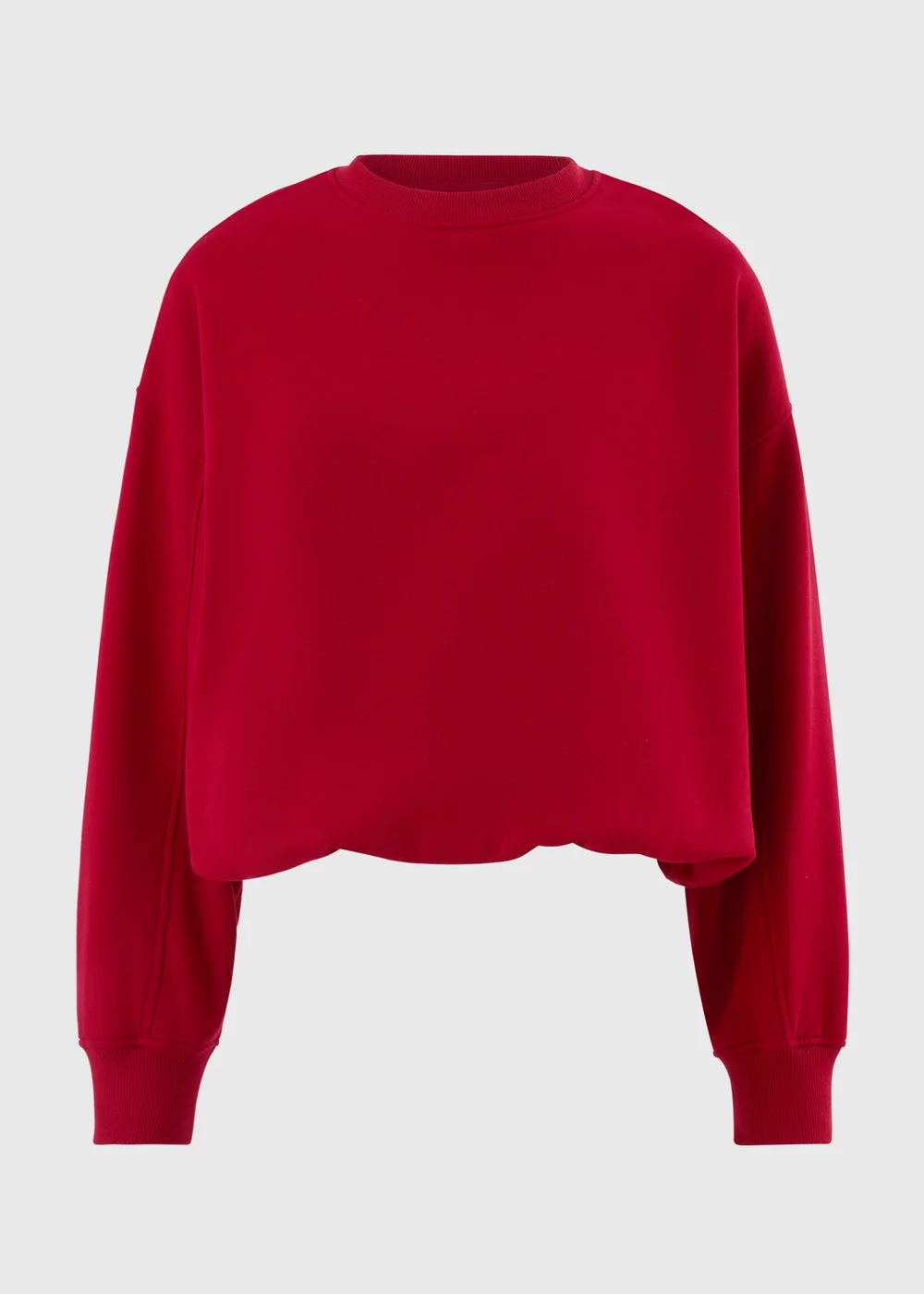 Red Bubble Hem Sweatshirt - S Image 5