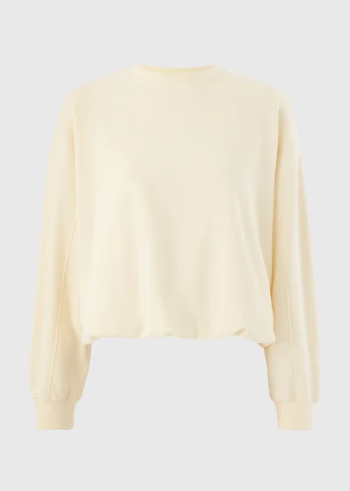 Cream Bubble Hem Sweatshirt - L Image 4