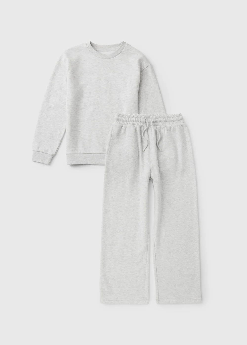 Boys Grey Marl Sweatshirt & Joggers Set (7-15yrs) - 7 Yrs Image 1