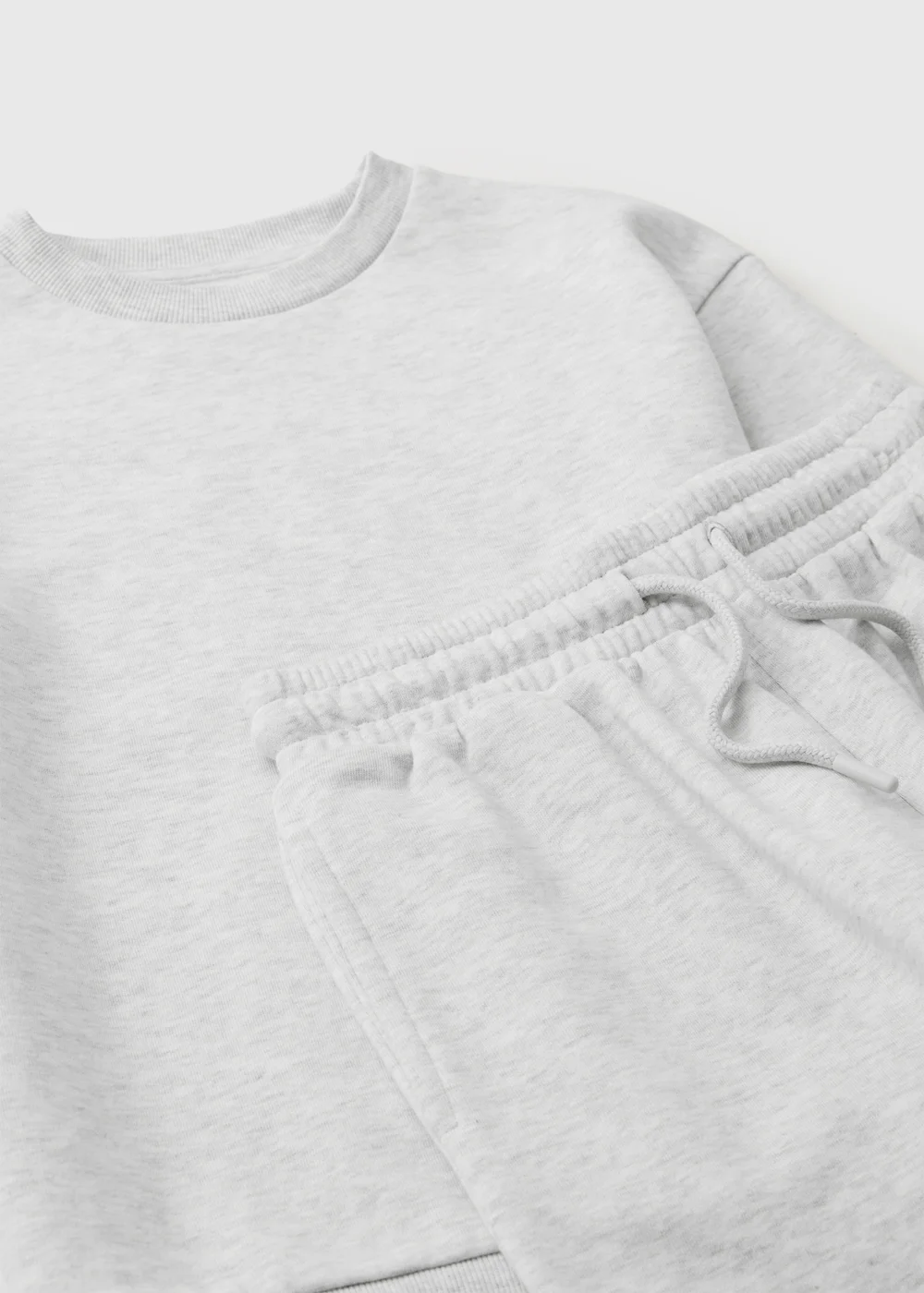 Boys Grey Marl Sweatshirt & Joggers Set (7-15yrs) - 7 Yrs Image 2