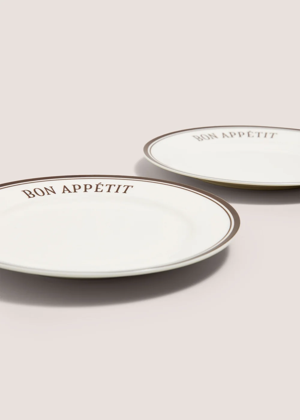 2 Pack Brown Bon Appetit Side Plates Image 2