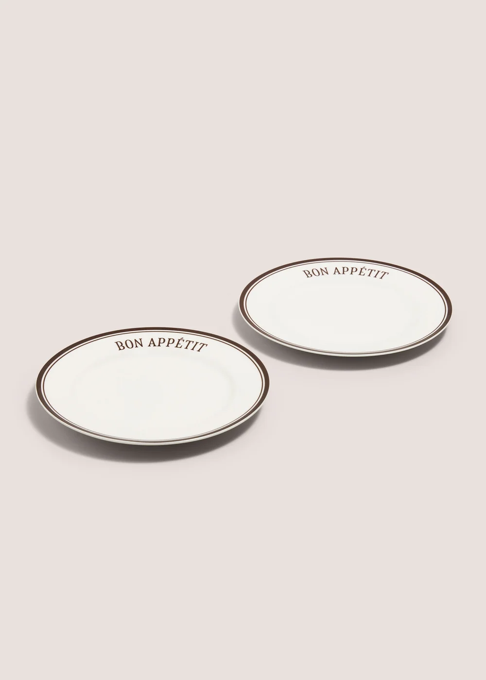 2 Pack Brown Bon Appetit Side Plates Image 1