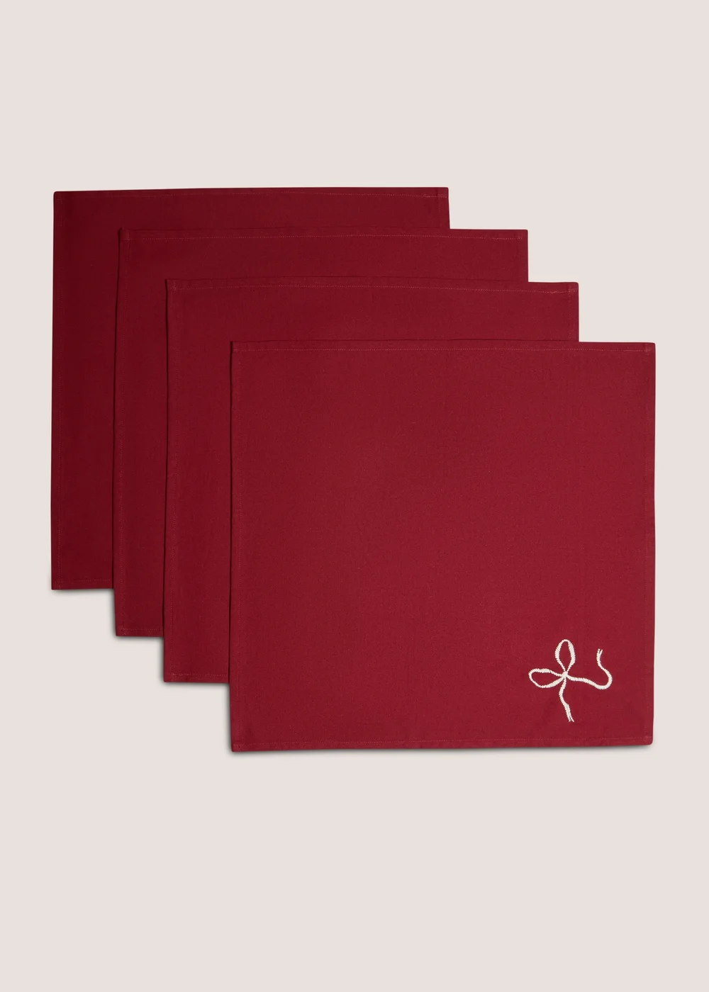 4 Pack Bow Napkins Image 1