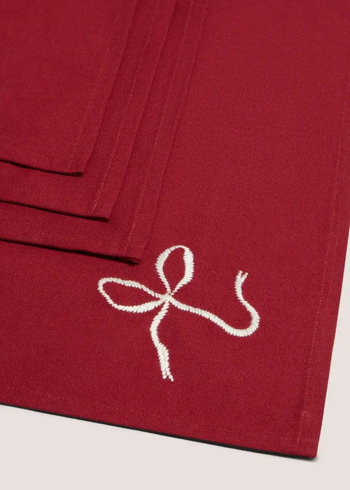 4 Pack Bow Napkins Image 2