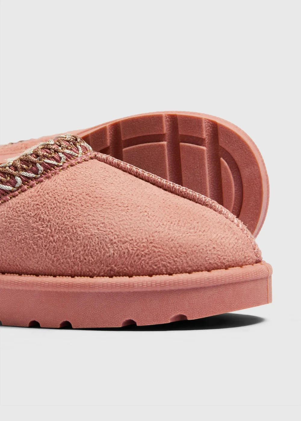 Girls Pink Mule Slippers (Younger 4-12) - 4 Infants Image 2