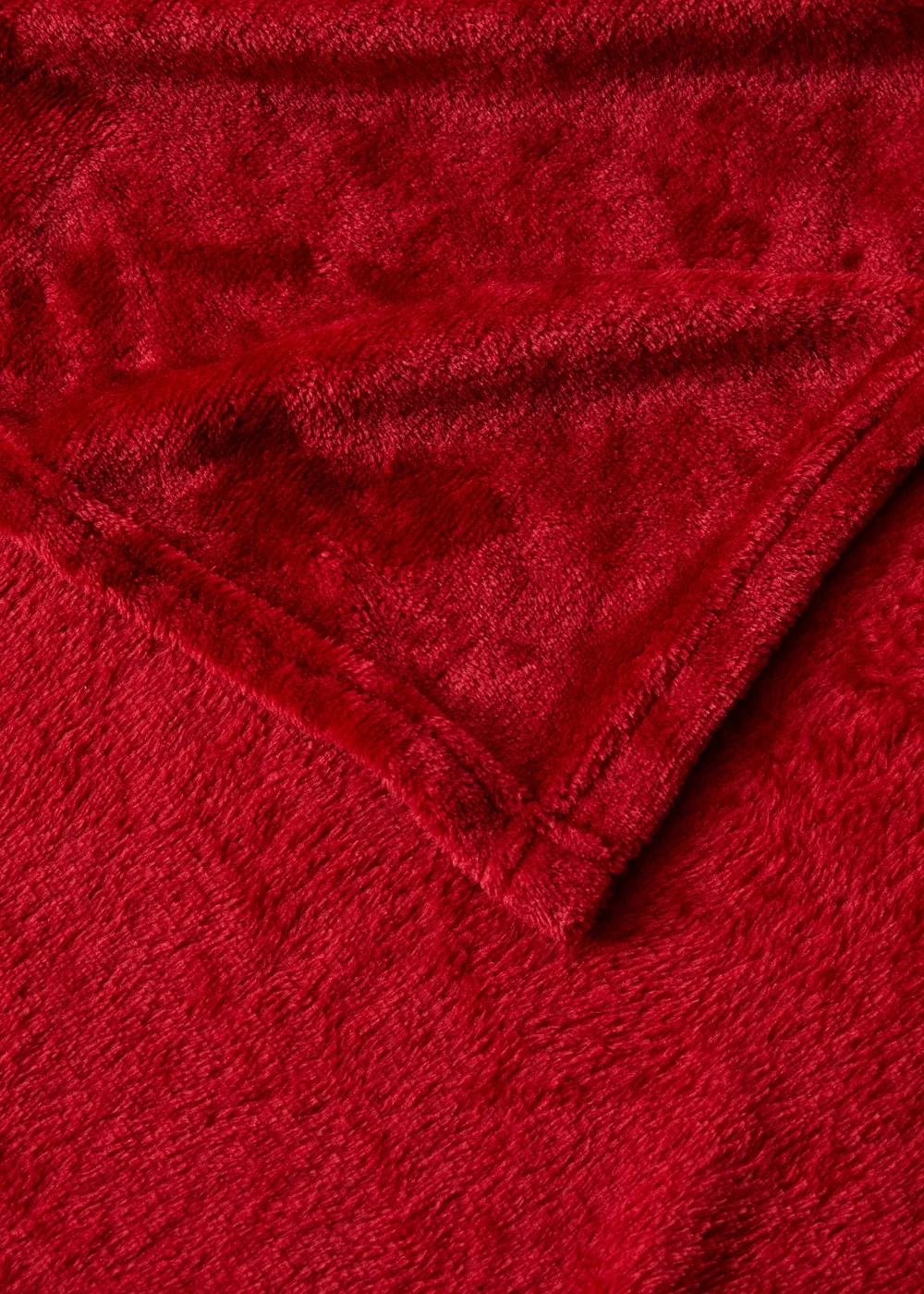 Red Plain Throw Image 2