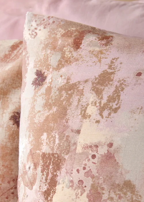 Pink Watercolour Abstract Duvet Set - Double Image 2