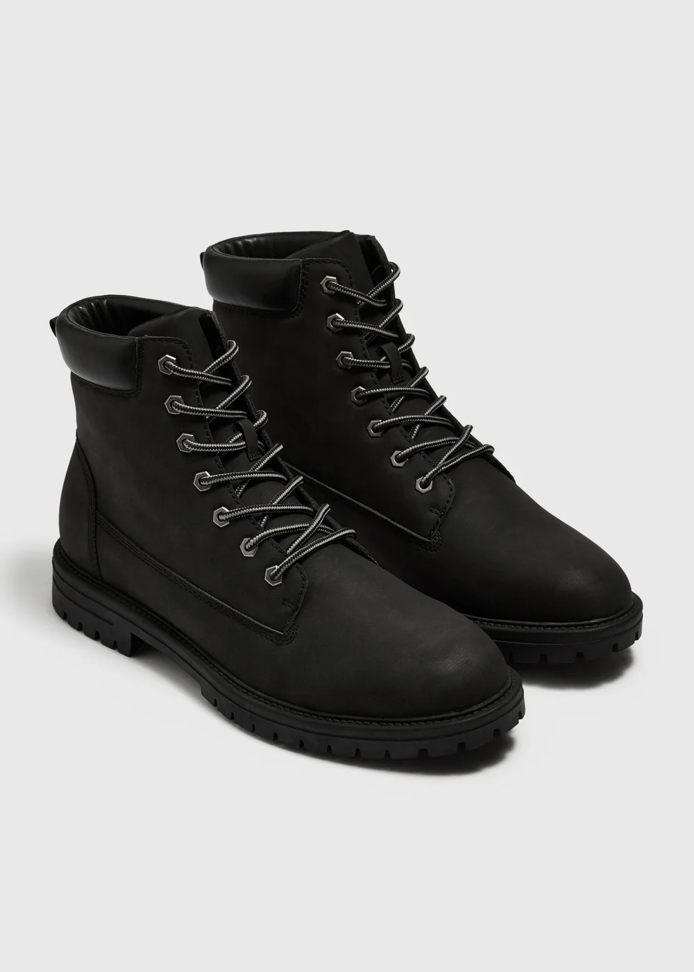 Black Lace-Up Boots - 6 Image 1