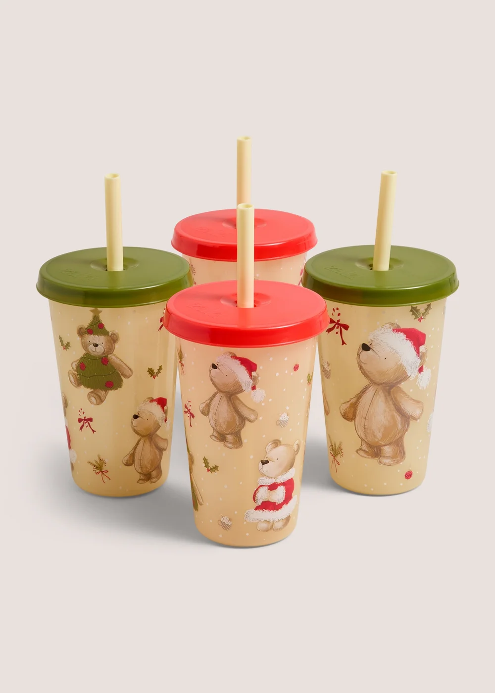 4 Pack Patch Bear Glow In The Dark Tumblers Image 1