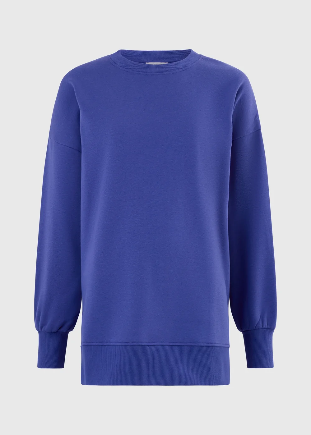 Cobalt Blue Longline Sweatshirt - S Image 1