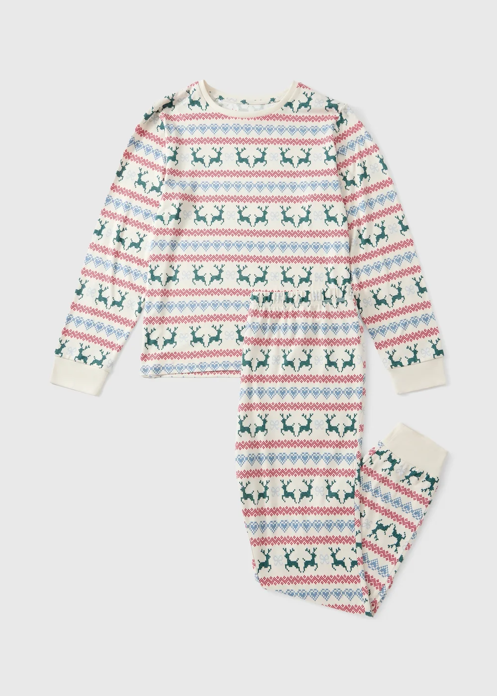 Reindeer Fairisle Pyjama Set - XS Image 1