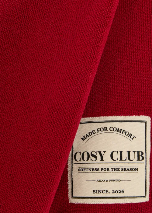 Red Printed Label Hand Towel - Hand Towel Image 2