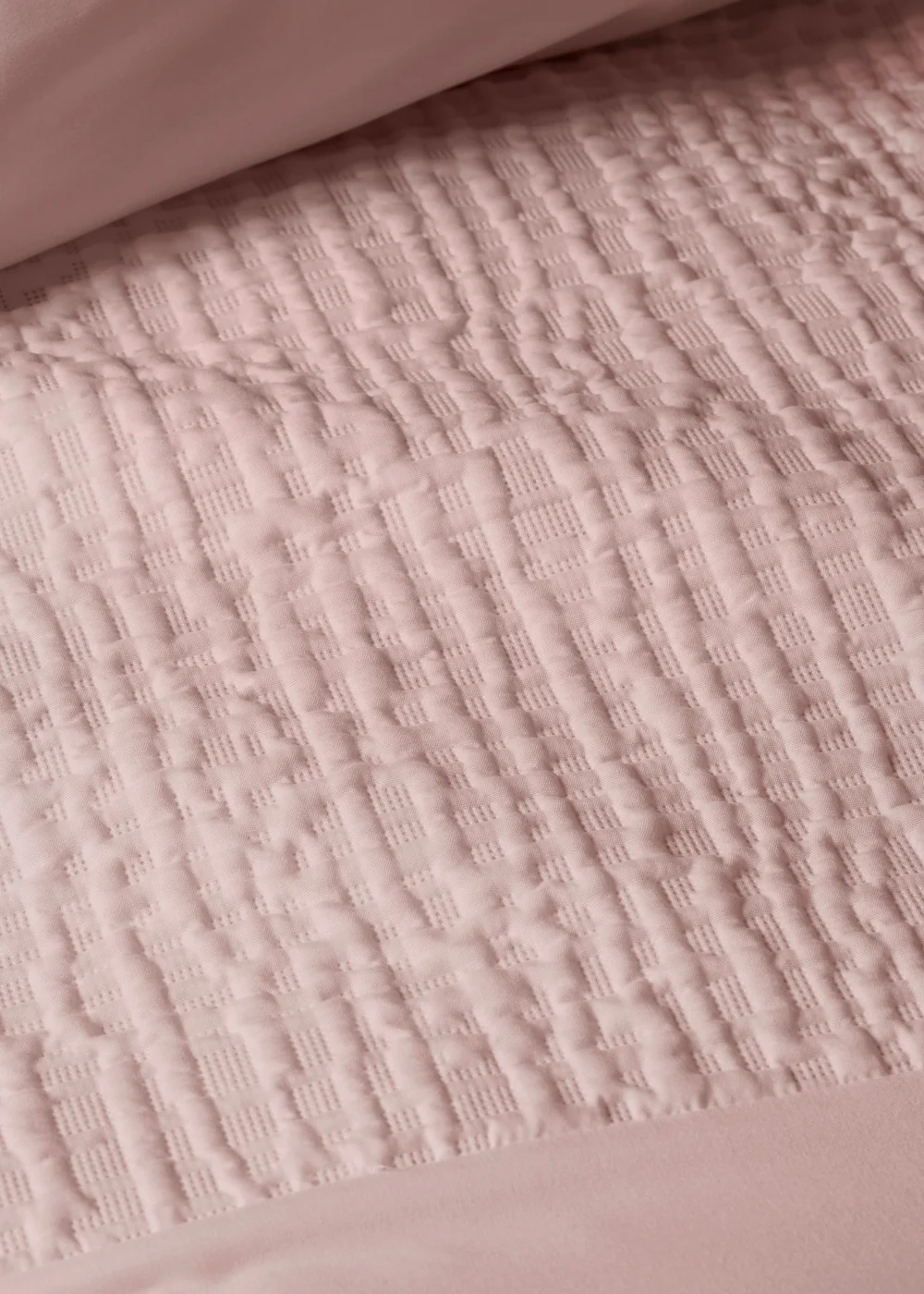 Pink Plain Duvet Set - Single Image 3