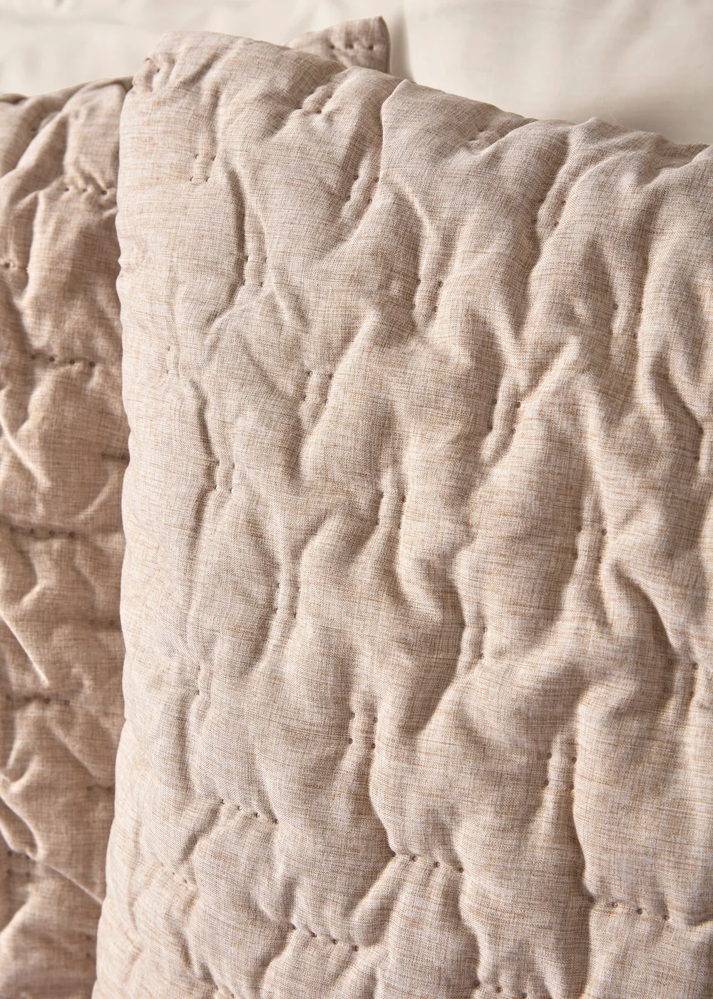 Natural Ruched Textured Duvet Set - Double Image 3