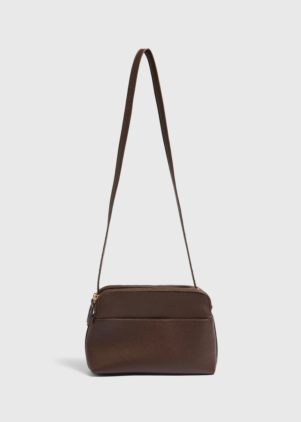 Brown Cross Body Bag - One Size Image 1