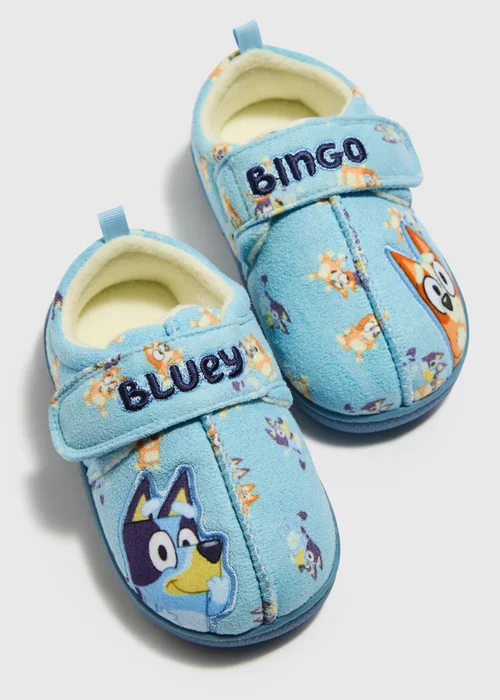Boys Bluey Slippers - 4 Infants Image 2