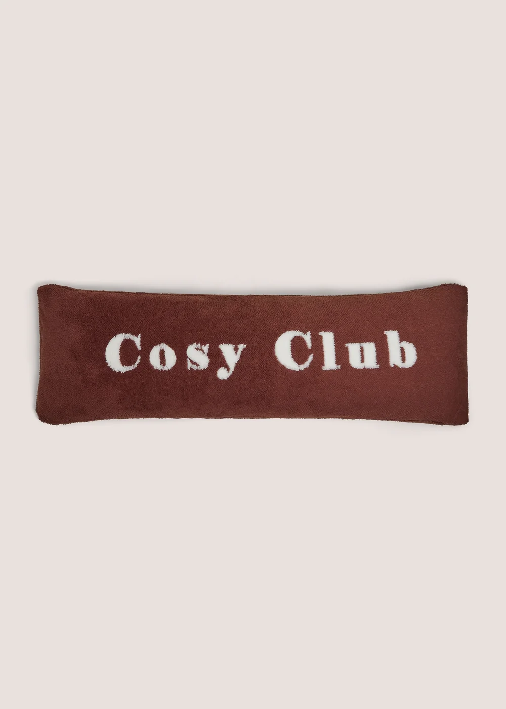 Brown Cosy Up Bolster Cushion Image 1