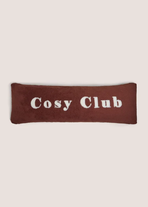 Brown Cosy Up Bolster Cushion Image 1