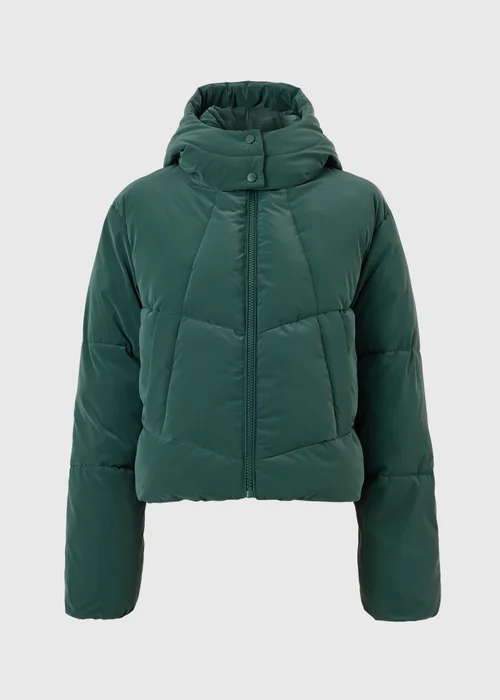 Forest Green Puffer Jacket - XS Image 5