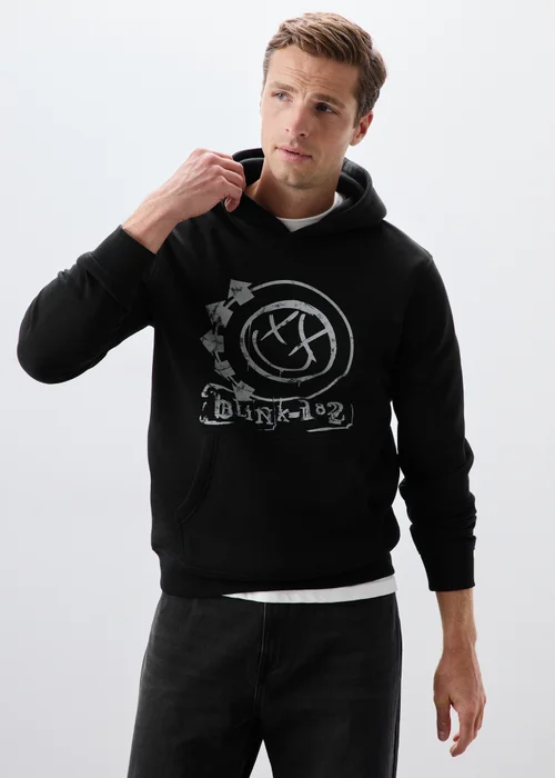 Charcoal Blink 182 Hoodie - M Image 1