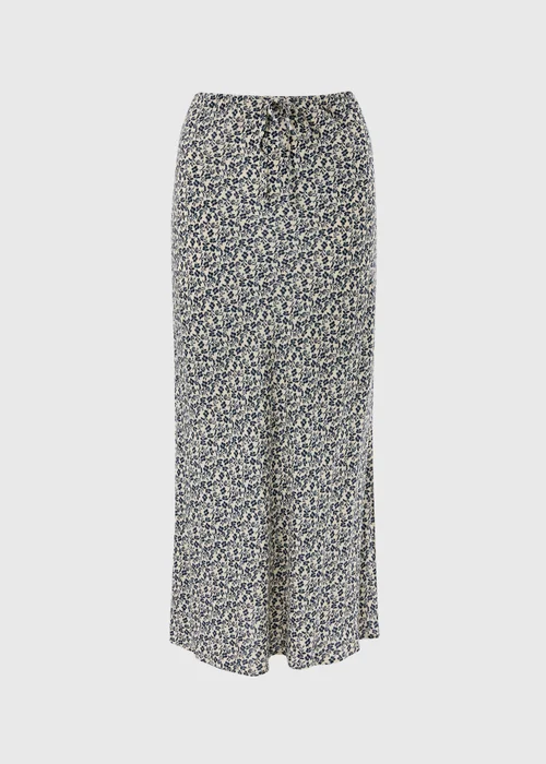 Blue Ditsy Floral Co Ord Slip Maxi Skirt - 8 Image 4