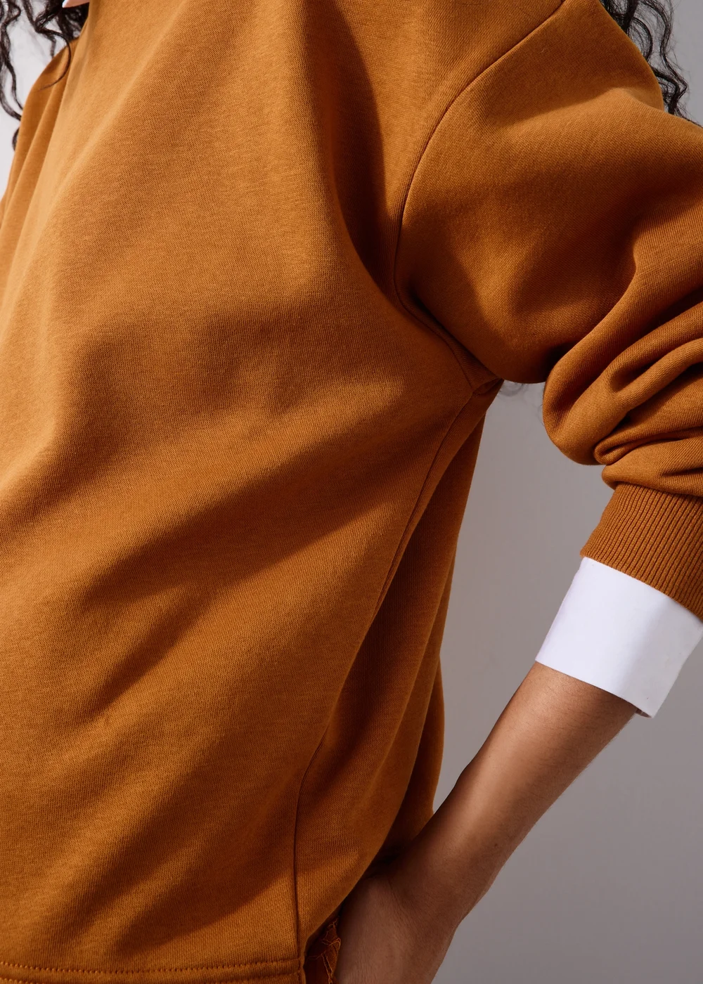 Orange Lace Trim Jumper - XS Image 3