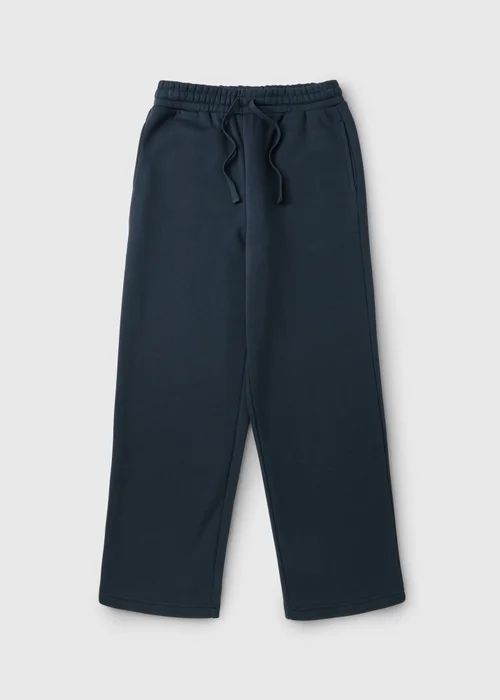 Navy Relaxed Straight Fit Jogging Bottoms - XS Image 4