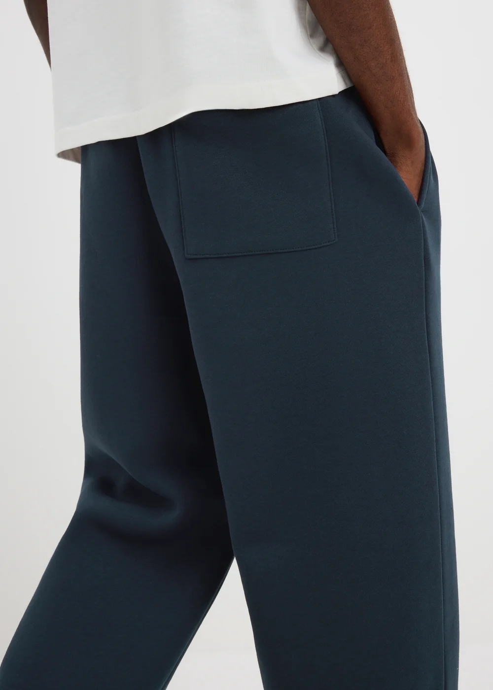 Navy Relaxed Straight Fit Jogging Bottoms - XS Image 3