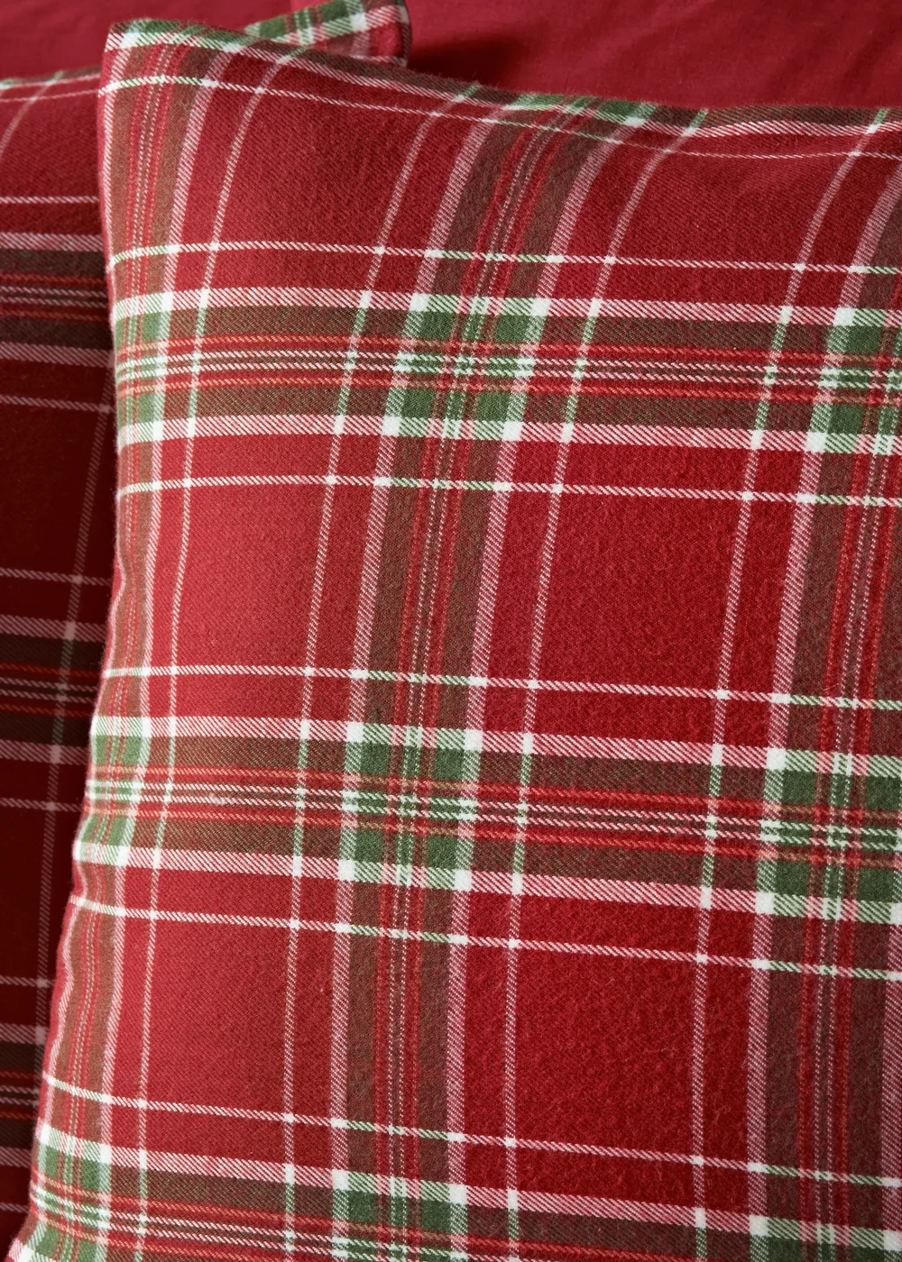 Red Tartan Duvet Set - Single Image 2