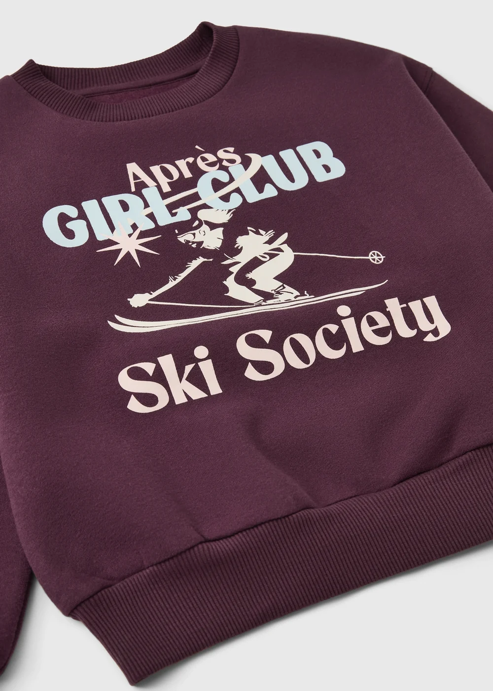 Girls Plum Aprés Ski Sweatshirt (7-15yrs) - 7 Yrs Image 2