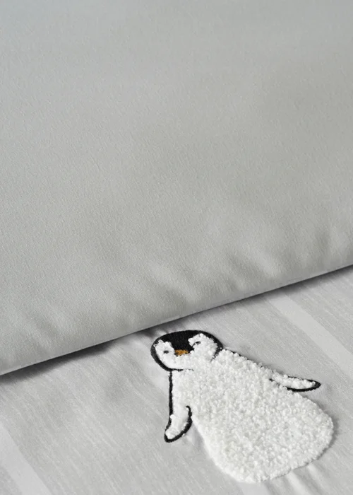 Penguin Embroidered Bed Sheet - Single Image 3