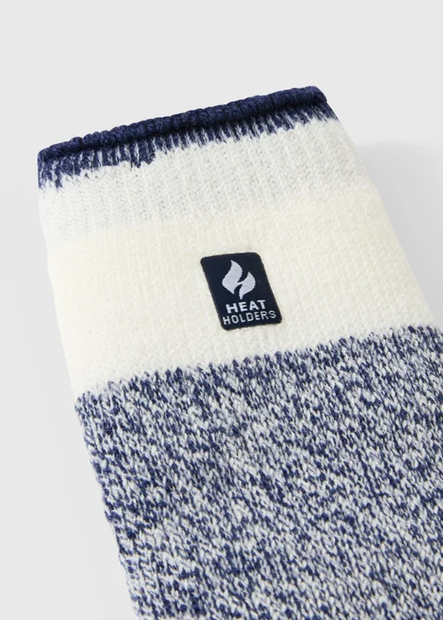 Souluxe Blue & Cream Heat Holders Socks - 2 TO 5 Image 2