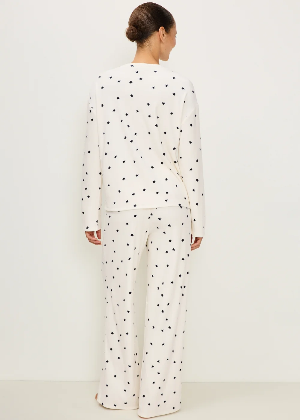 Cream Star Long Sleeve Pyjama Set - XS Image 2