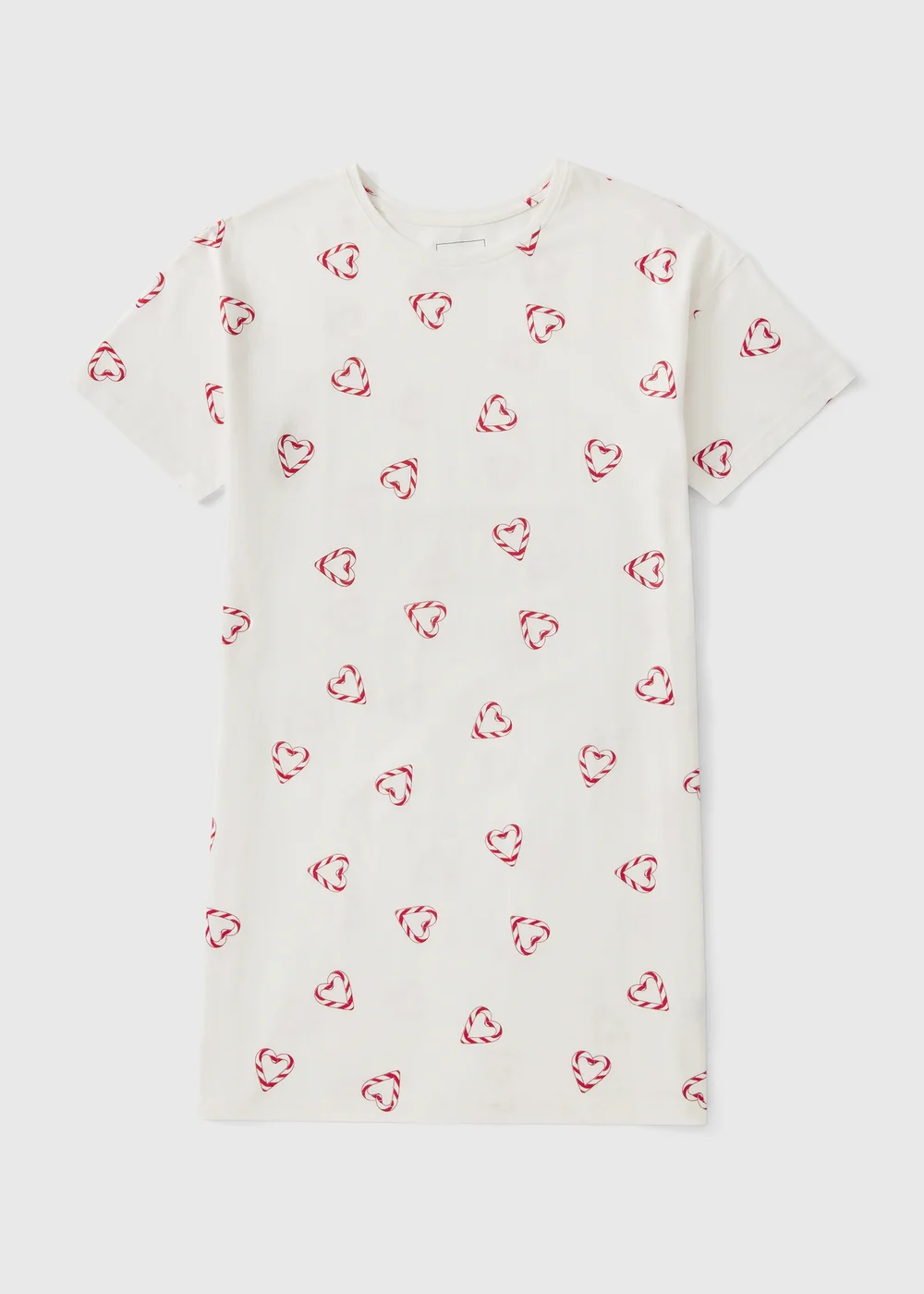 Ivory Candy Cane Christmas Nightie - XS Image 1