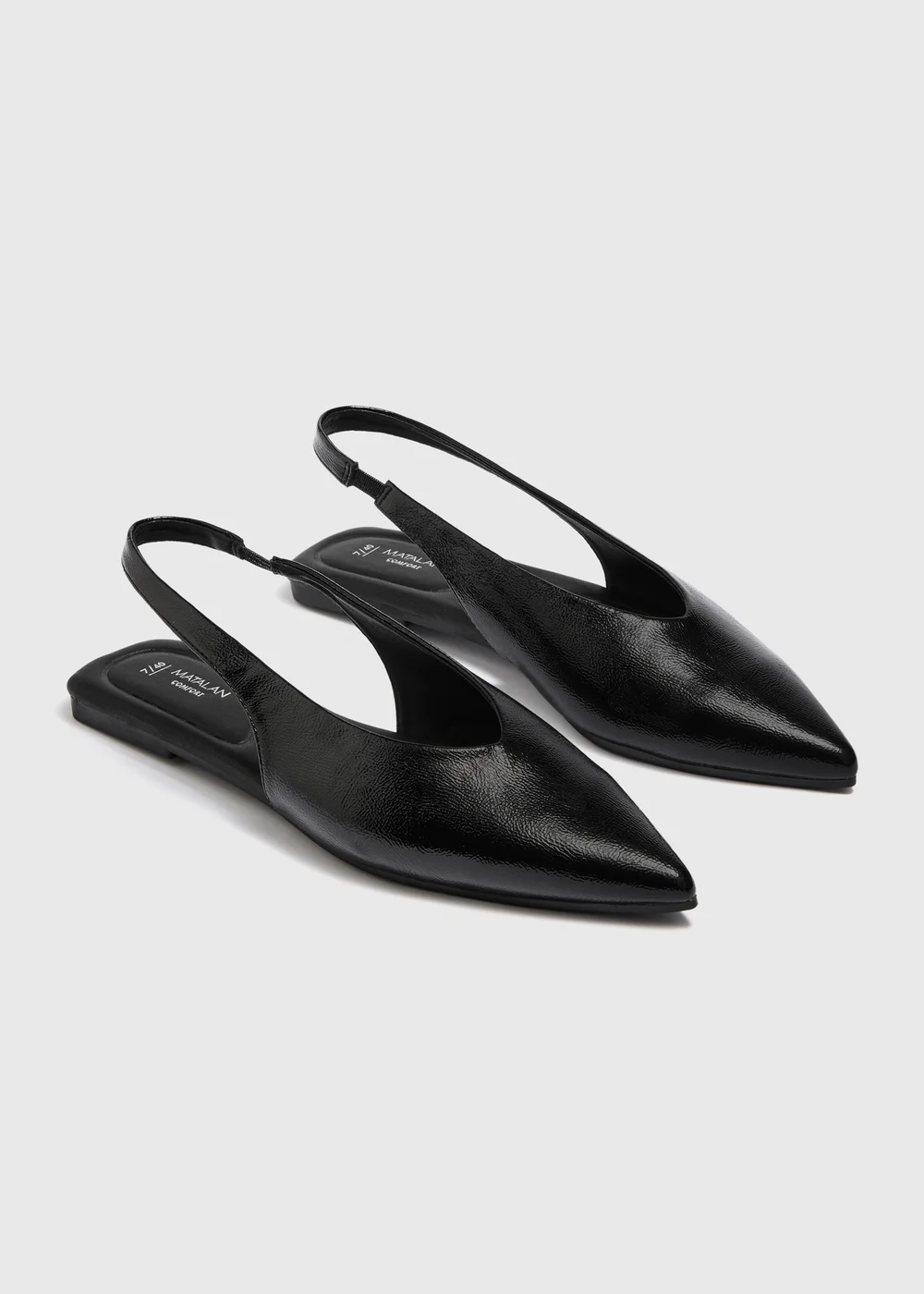 Black Sling Back Flats - 3 Image 1
