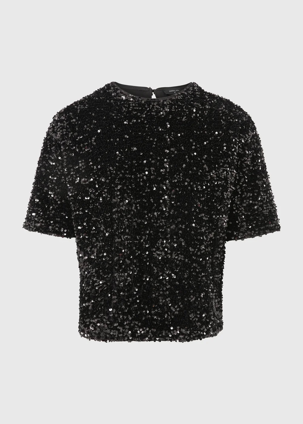 Black Sequin Co Ord Top - 8 Image 1