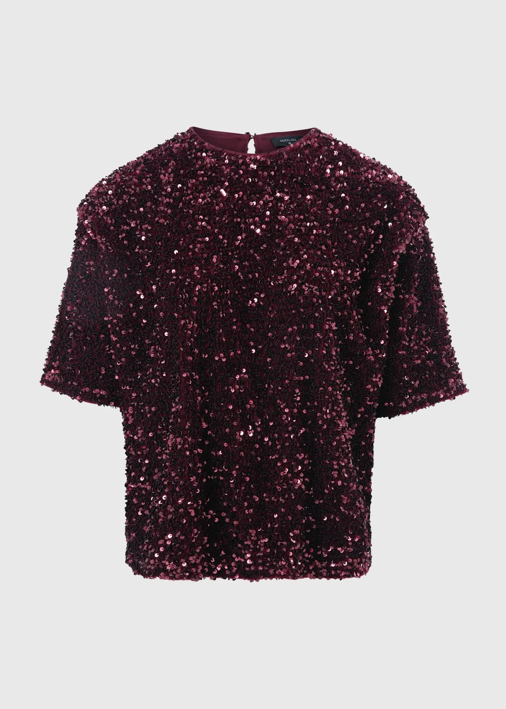 Sequin Short Sleeve Top - 8 Image 1