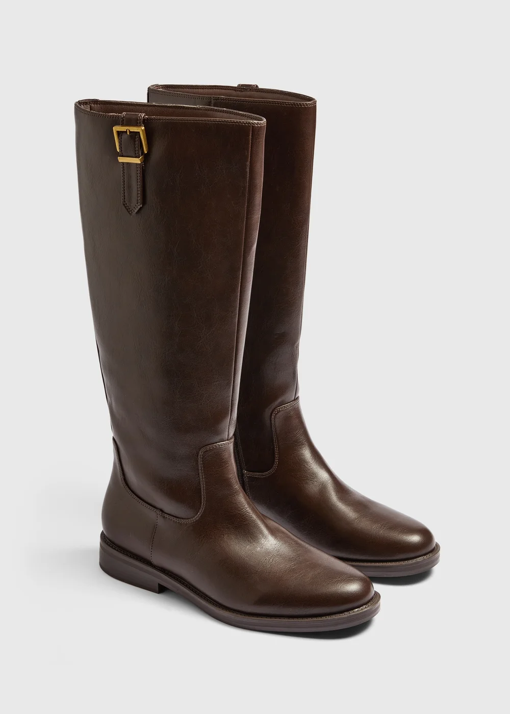 Brown Knee High Boots - 3 Image 1