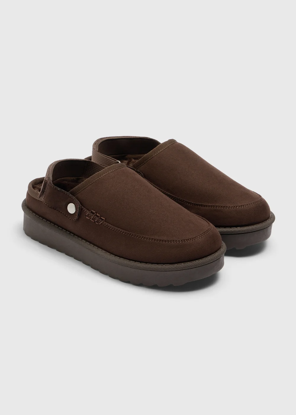 Brown Snug Sling Back Loafer - 3 Image 2