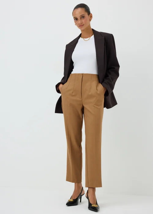 Camel Tapered Trousers - 8/L29 Image 1