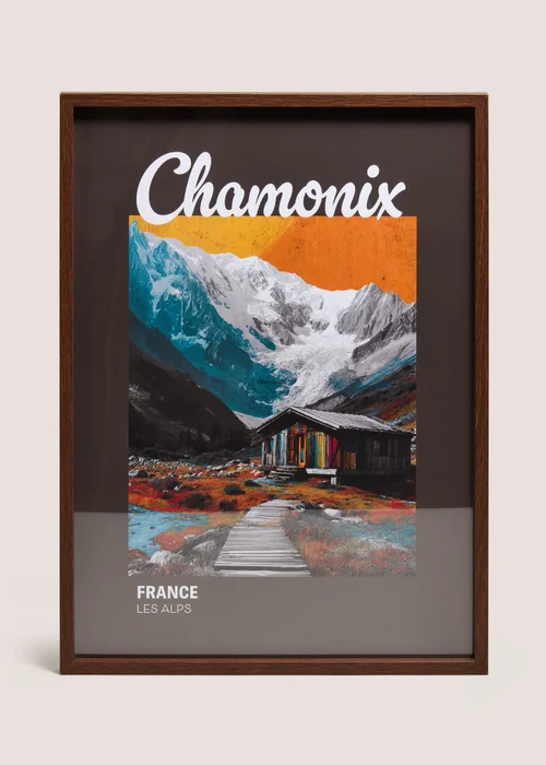 Chamonix Ski Wall Art Image 1