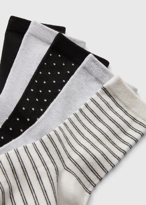 5 Pack Stripe & Spot Socks - One Size Image 2