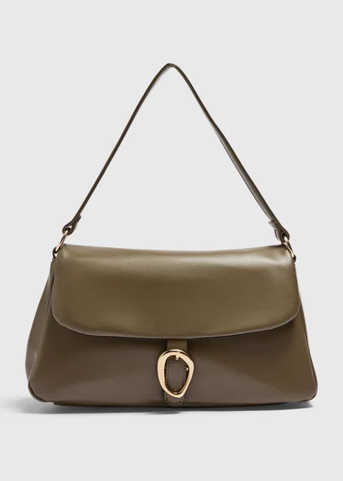 Green Buckle Hand Bag - One Size Image 1